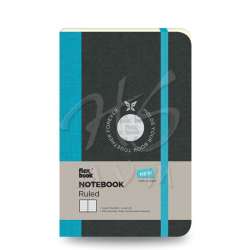 Flexbook - Flexbook Esnek Kapaklı Defter Çizgili 192 Sy 85g Cep Boy Turkuaz