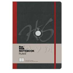 Flexbook - Flexbook Esnek Kapaklı Defter Çizgili 192 Sayfa 85g Large Kırmızı