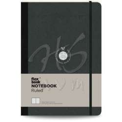 Flexbook - Flexbook Esnek Kapaklı Defter Çizgili 192 Sayfa 85g Large Siyah