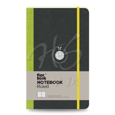 Flexbook Esnek Kapaklı Defter Çizgili 192 Sayfa 85g Medium Yeşil