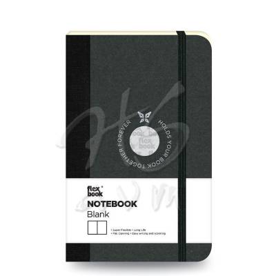 Flexbook Esnek Kapaklı Defter Düz 192 Sayfa 85g Cep Boy Siyah