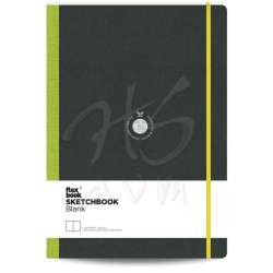 Flexbook - Flexbook Sketchbook Esnek Çizim Defteri 96 Sayfa 170g A4 Yeşil
