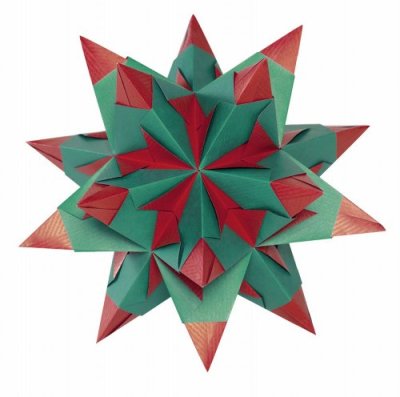 Folia Bascetta Star Kit Çift Yüzeyli 20x20cm Hot Red/Green No:3252020