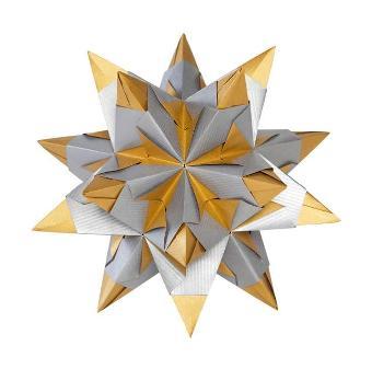 Folia Bascetta Star Kit Çift Yüzeyli 20x20cm Silver/Gold No:3662020