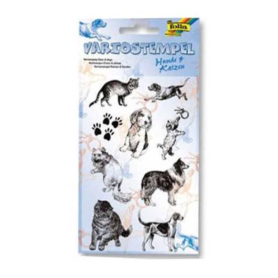 Folia Silikon Stamp Baskı Kedi&Köpek-30111