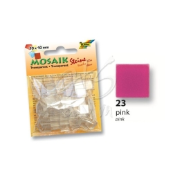 Folia - Folia Transparan Mozaik 10x10mm 190 Adet Pembe 57223