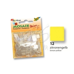 Folia - Folia Transparan Mozaik 10x10mm 190 Adet Sarı 57212