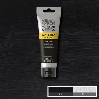 Winsor&Newton Galeria Akrilik Boya 120 ml No:331 Ivory Black