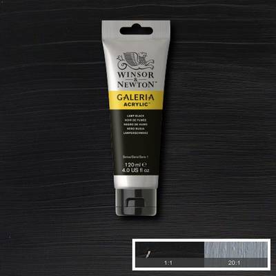 Winsor&Newton Galeria Akrilik Boya 120 ml No:337 Lamp Black