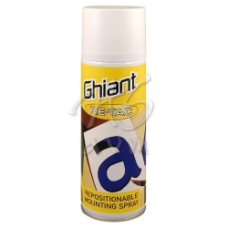 Ghiant - Ghiant Re-Tac Repositionable Mounting Spray 400ml