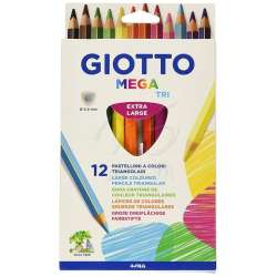 Giotto - Giotto Mega Triangular 12li Kuru Boya Seti 220600