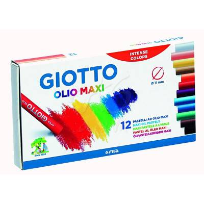 Giotto Olio Maxi - Yağlı Pastel (Silindir) 12 Renk – 293000