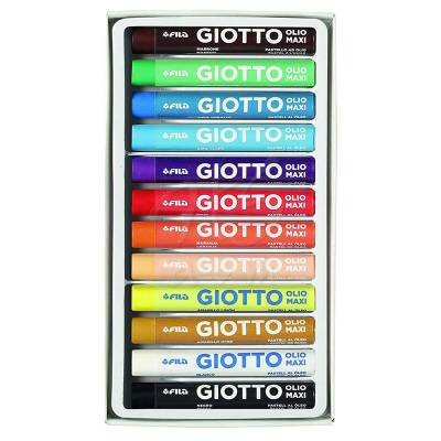 Giotto Olio Maxi - Yağlı Pastel (Silindir) 12 Renk – 293000