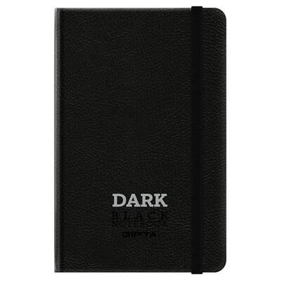 Gıpta Black Notebook Siyah Deri Kapak Defter 13x21cm 64 Yaprak 2788