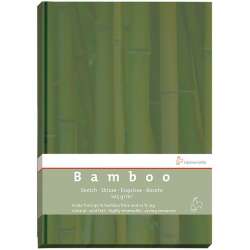 Hahnemühle - Hahnemühle Bamboo Çizim Defteri Düz Sert Kapak 105g 64 Yaprak A4
