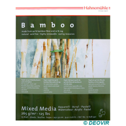 Hahnemühle - Hahnemühle Bamboo Mixed Media Çizim Blok 24 x 32cm 265g 25 Yaprak 10628540