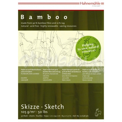 Hahnemühle Bamboo Skizze Çizim Blok 105g 30 Yaprak A4