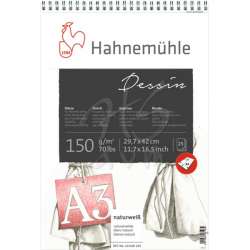 Hahnemühle - Hahnemühle Dessin Spiralli Eskiz Defteri 150g 25 Yaprak A3