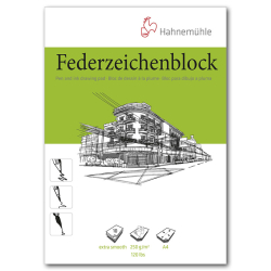 Hahnemühle - Hahnemühle Federzeichenblock Çizim Defteri A4 250g 10 Yaprak