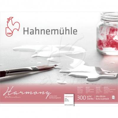 Hahnemühle Harmony Sulu Boya Blok 300g 12 Yp Cold Pressed 24x30