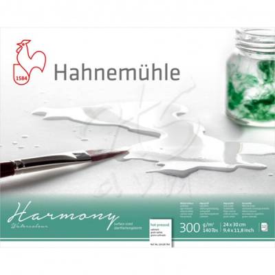 Hahnemühle Harmony Sulu Boya Blok 300g 12 Yp Hot Pressed 24x30