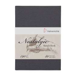 Hahnemühle - Hahnemühle Nostalgie Sketch Book Çizim Defteri Sert Kapak Dikey 190g 80 Yaprak A6