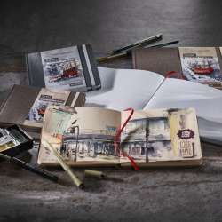 Hahnemühle Toned Gray Watercolour Book 14x14cm 30 Yaprak 200g - 3