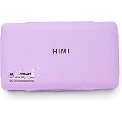 HIMI Jelly Cup Gouache Set Pastel Renkler Guaj Boya Seti 18 Renk x 30g(Purple Case) - 3