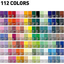 HIMI Twin Cup Gouache Set Guaj Boya Seti 112 Renk x 12g (Ice Blue Case) - 8