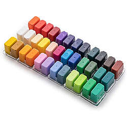 HIMI Twin Cup Gouache Set Guaj Boya Seti 36 Renk x 12g + 3 Fırça (Purple Case) - 6