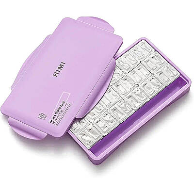 HIMI Twin Cup Gouache Set Guaj Boya Seti 36 Renk x 12g + 3 Fırça (Purple Case) - 8