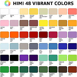 HIMI Twin Cup Gouache Set Guaj Boya Seti 48 Renk x 12g + 3 Fırça (Green Case) - 6