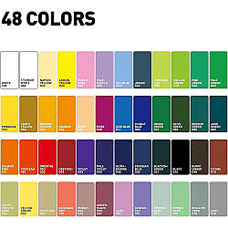 HIMI Twin Cup Gouache Set Guaj Boya Seti 48 Renk x 12g + 3 Fırça (Peach Fuzz Case) - 4