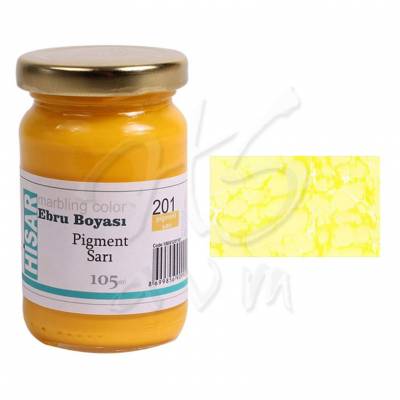 Hisar Geleneksel Ebru Boyası 105ml 201 Pigment Sarı