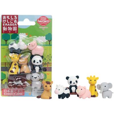 Iwako Puzzle Silgi 7li Zoo