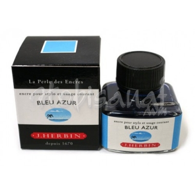 J.Herbin Dolma Kalem Mürekkebi Cam Şişe 30ml-Azure Blue