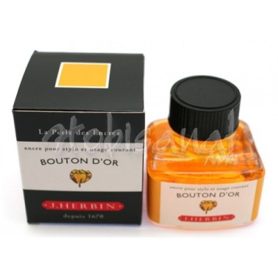 J.Herbin Dolma Kalem Mürekkebi Cam Şişe 30ml-Butter Cup Yellow