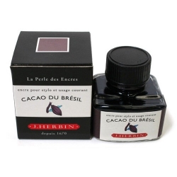 J Herbin - J.Herbin Dolma Kalem Mürekkebi Cam Şişe 30ml-Chocolate