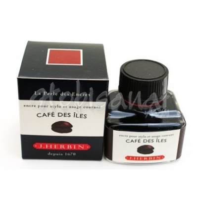 J.Herbin Dolma Kalem Mürekkebi Cam Şişe 30ml-Coffee Brown