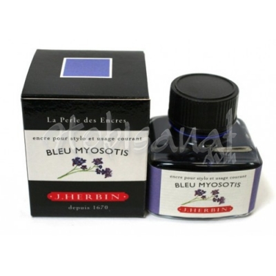 J.Herbin Dolma Kalem Mürekkebi Cam Şişe 30ml-Forget Me Not Blue