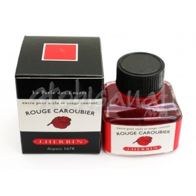 J.Herbin Dolma Kalem Mürekkebi Cam Şişe 30ml-Ruby Red