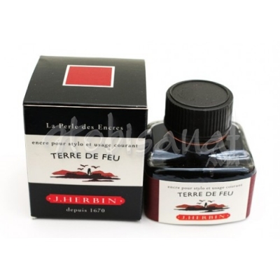 J.Herbin Dolma Kalem Mürekkebi Cam Şişe 30ml-Terre De Feu