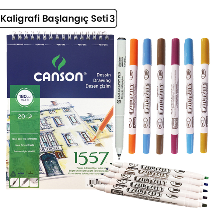 Kaligrafi Başlangıç Seti 3