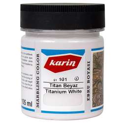Karin - Karin Ebru Boyası Ezilmiş 101 Titan Beyaz 105cc