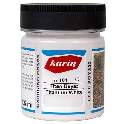 Karin Ebru Boyası Ezilmiş 101 Titan Beyaz 105cc