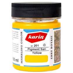 Karin - Karin Ebru Boyası Ezilmiş 201 Pigment Sarı 105cc (1)