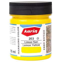 Karin - Karin Ebru Boyası Ezilmiş 203 Limon Sarı 105cc