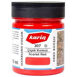 Karin - Karin Ebru Boyası Ezilmiş 307 Çiçek Kırmızı 105cc