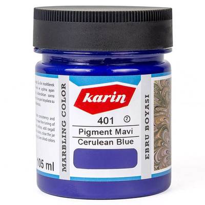 Karin Ebru Boyası Ezilmiş 401 Pigment Mavi 105cc