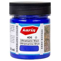 Karin - Karin Ebru Boyası Ezilmiş 406 Ultramarine Mavi 105cc